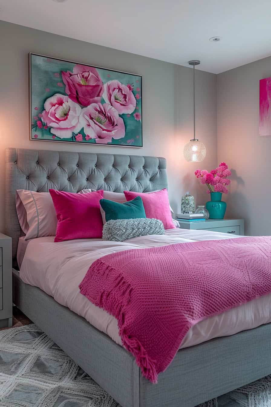 pink and grey bedroom (2)