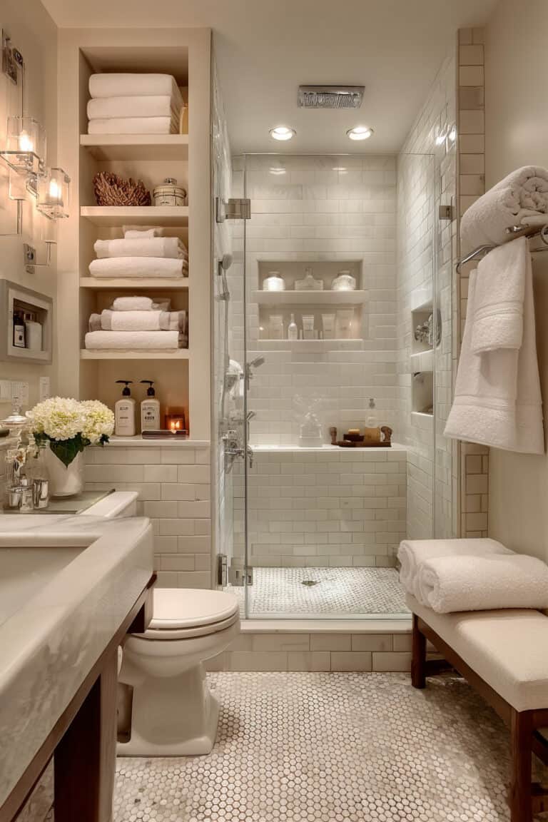 15 Small Full Bathroom Design Tips to Maximize Space – Green Snooze