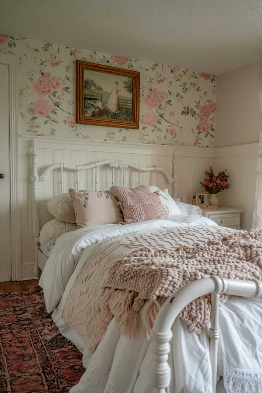 vintage farmhouse bedroom (7)