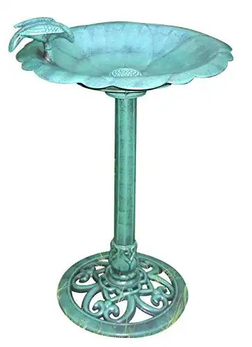 Outdoor Antique Flower Birdbath