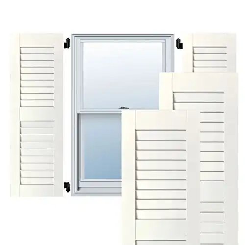 Exterior Real Wood Pine Louvered Shutters