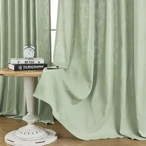 Joydeco Sage Green Curtains