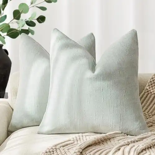 Soft Textured Chenille Throw Decorative Pillow Covers