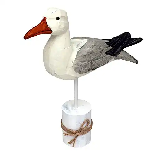 Beachcombers Seagull Figurine with Rope