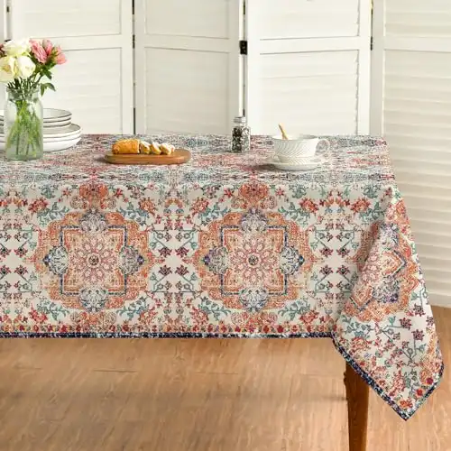 Horaldaily Boho Bohemia Style Rectangular Tablecloth