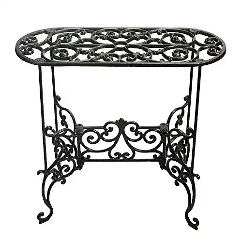 Cast Iron Potted Plant Stand