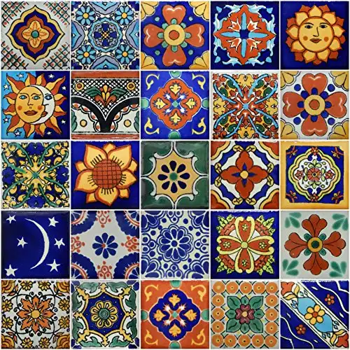 Hand Painted Decorative Talavera Mexican Tiles