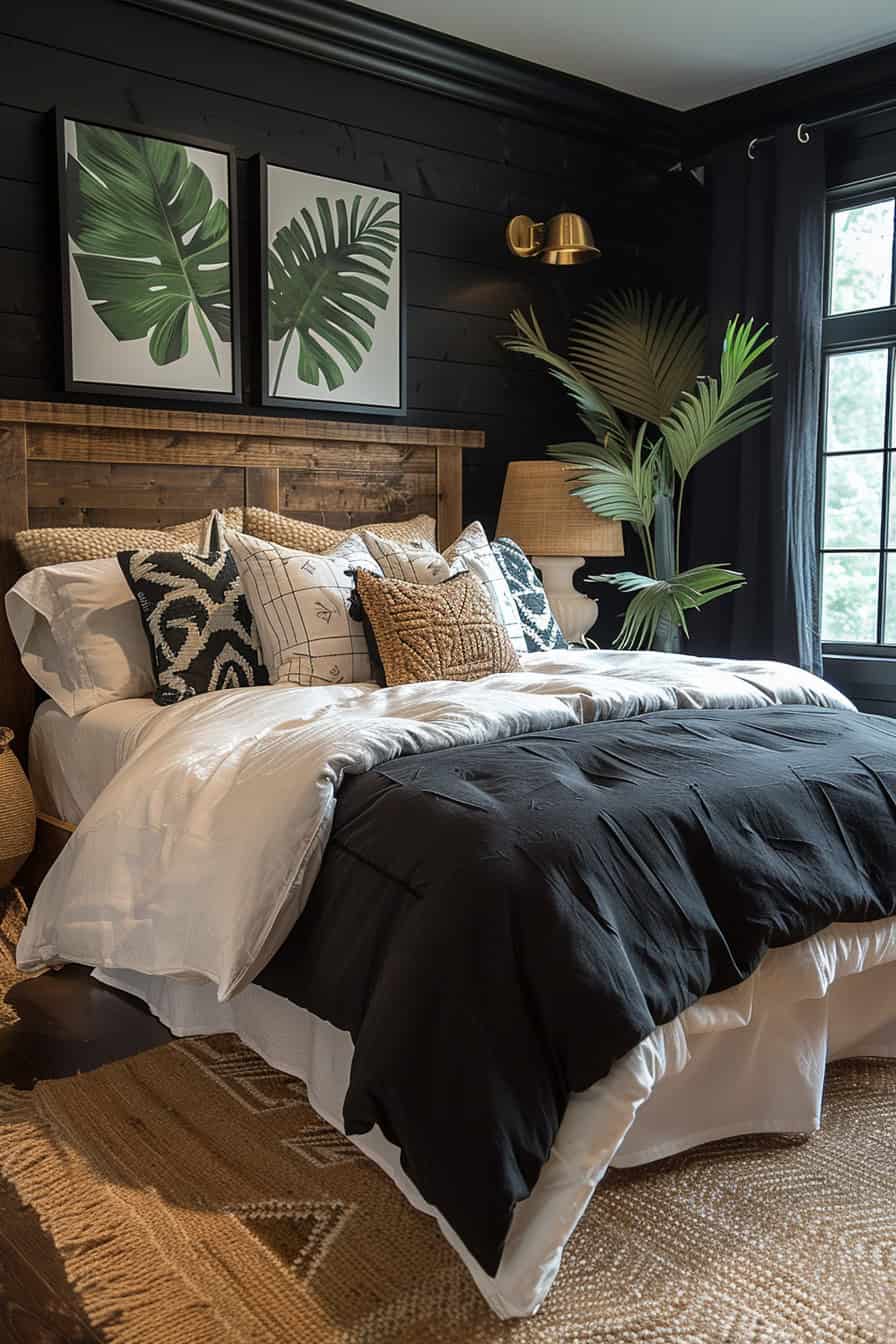 black and neutral bedroom (16)