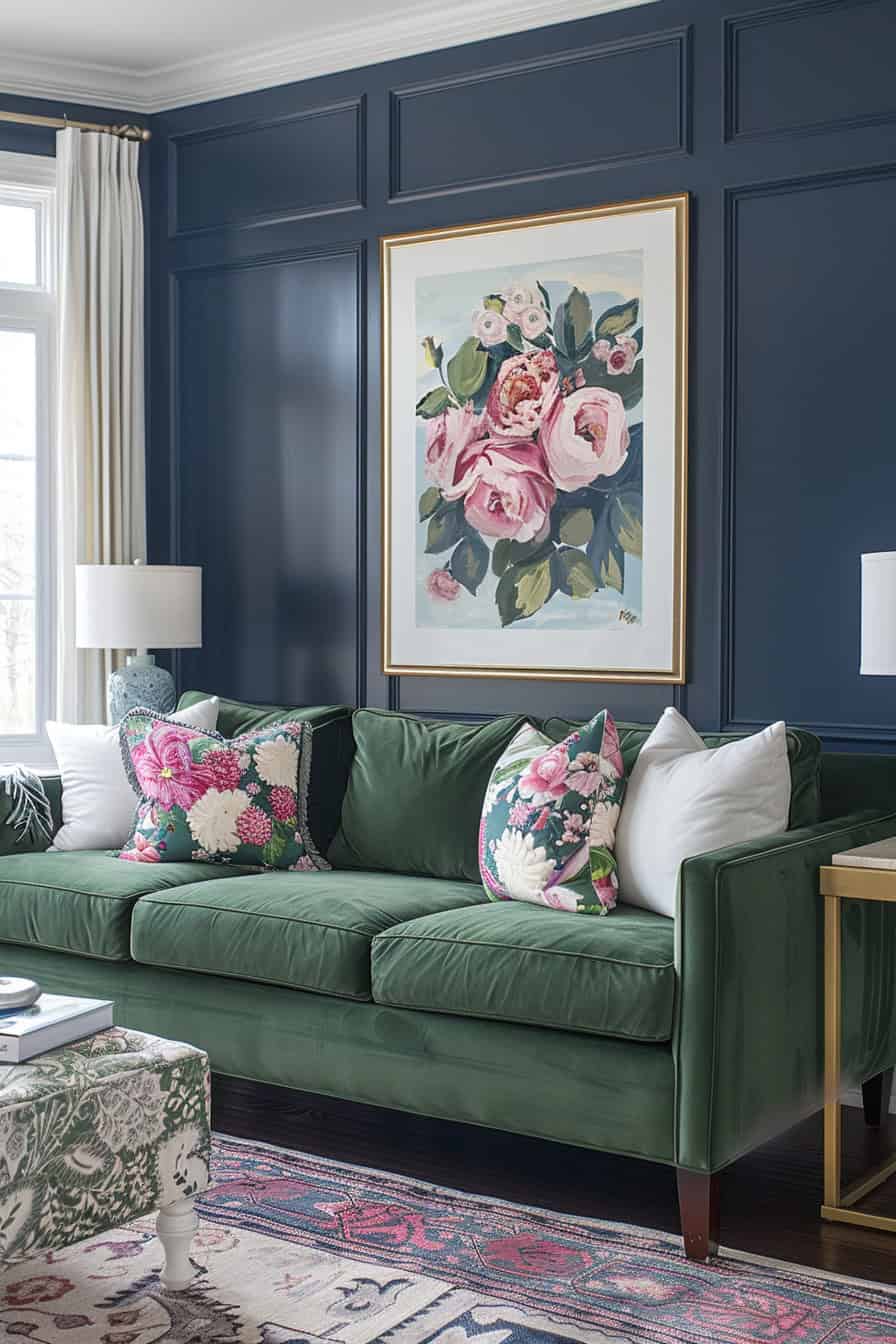 blue and green living room (15)
