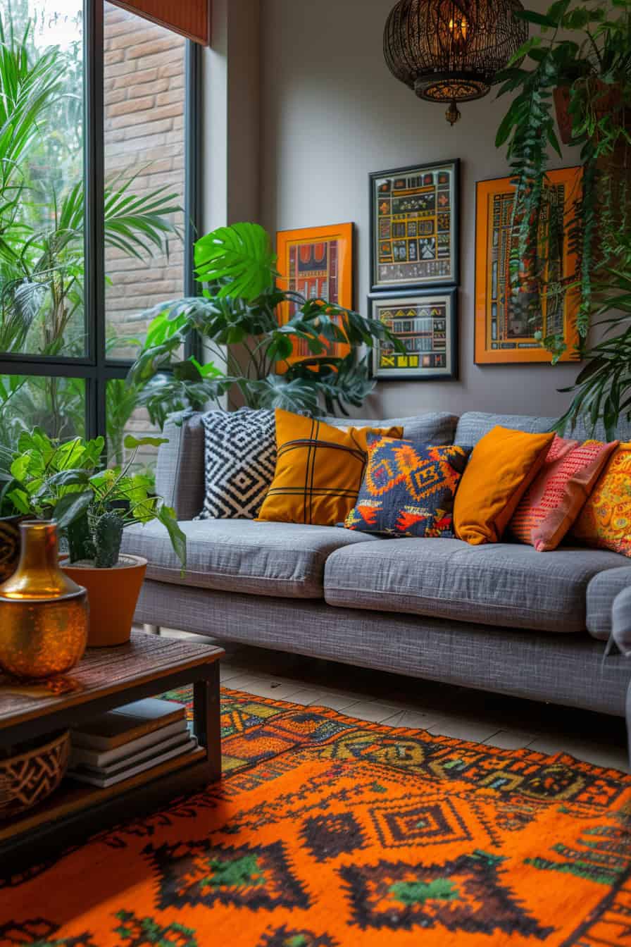 afrohemian living room