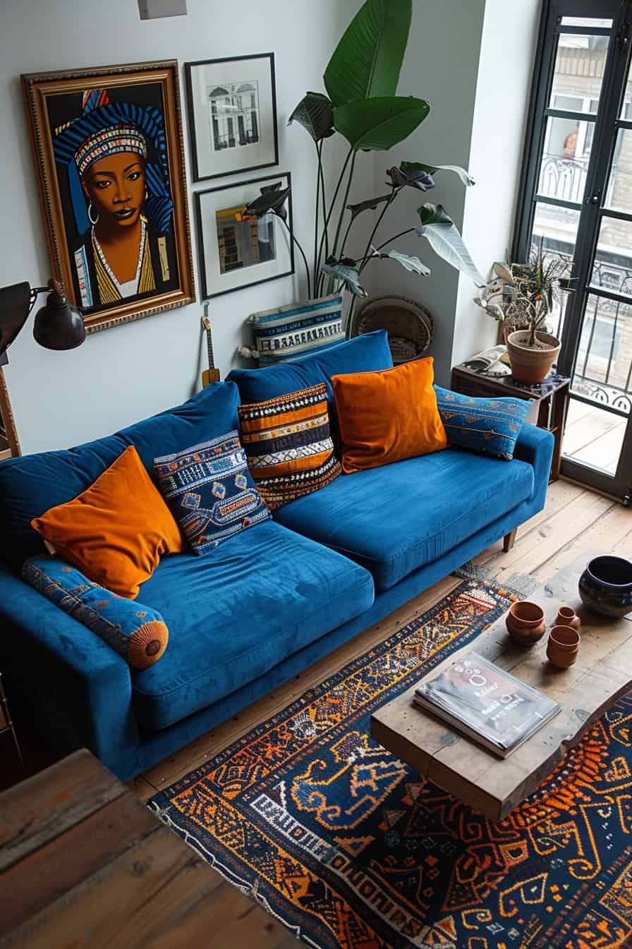 afrohemian living room