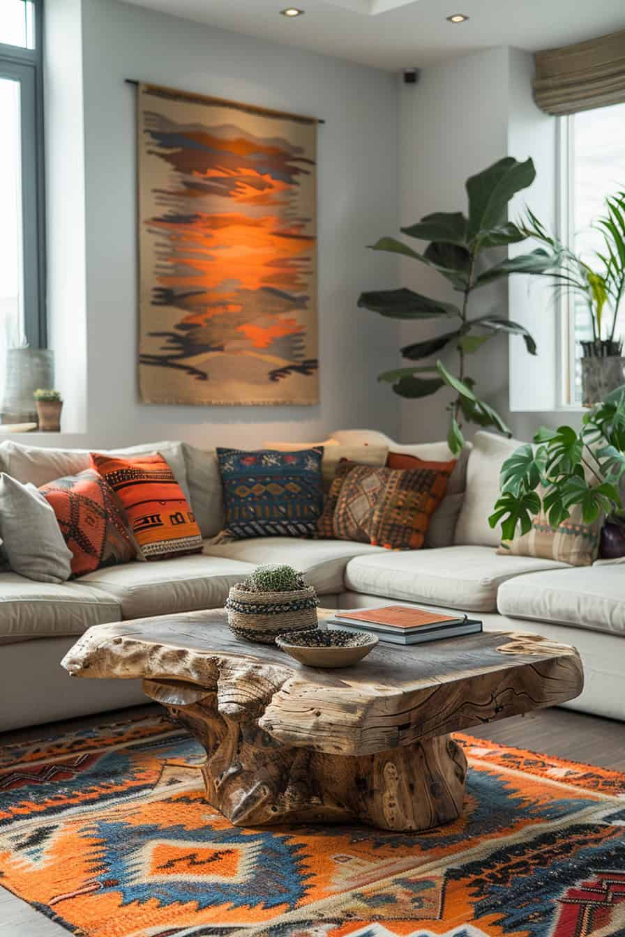afrohemian living room