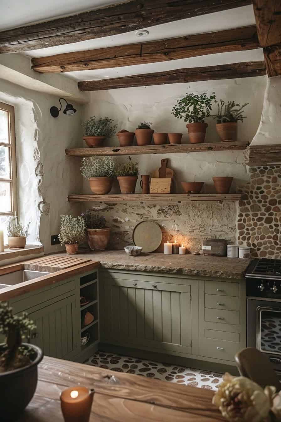 cottage core kitchen