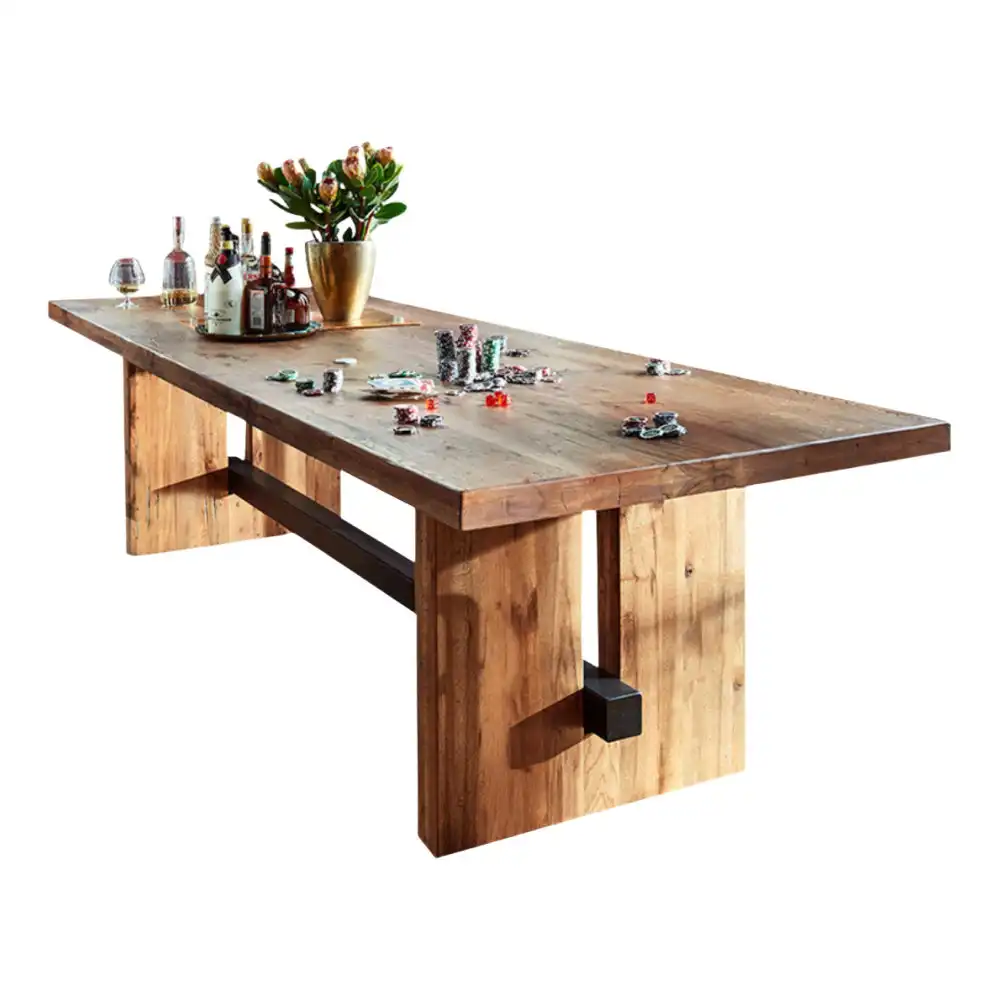 Haithem Solid Wood Top Dining Table