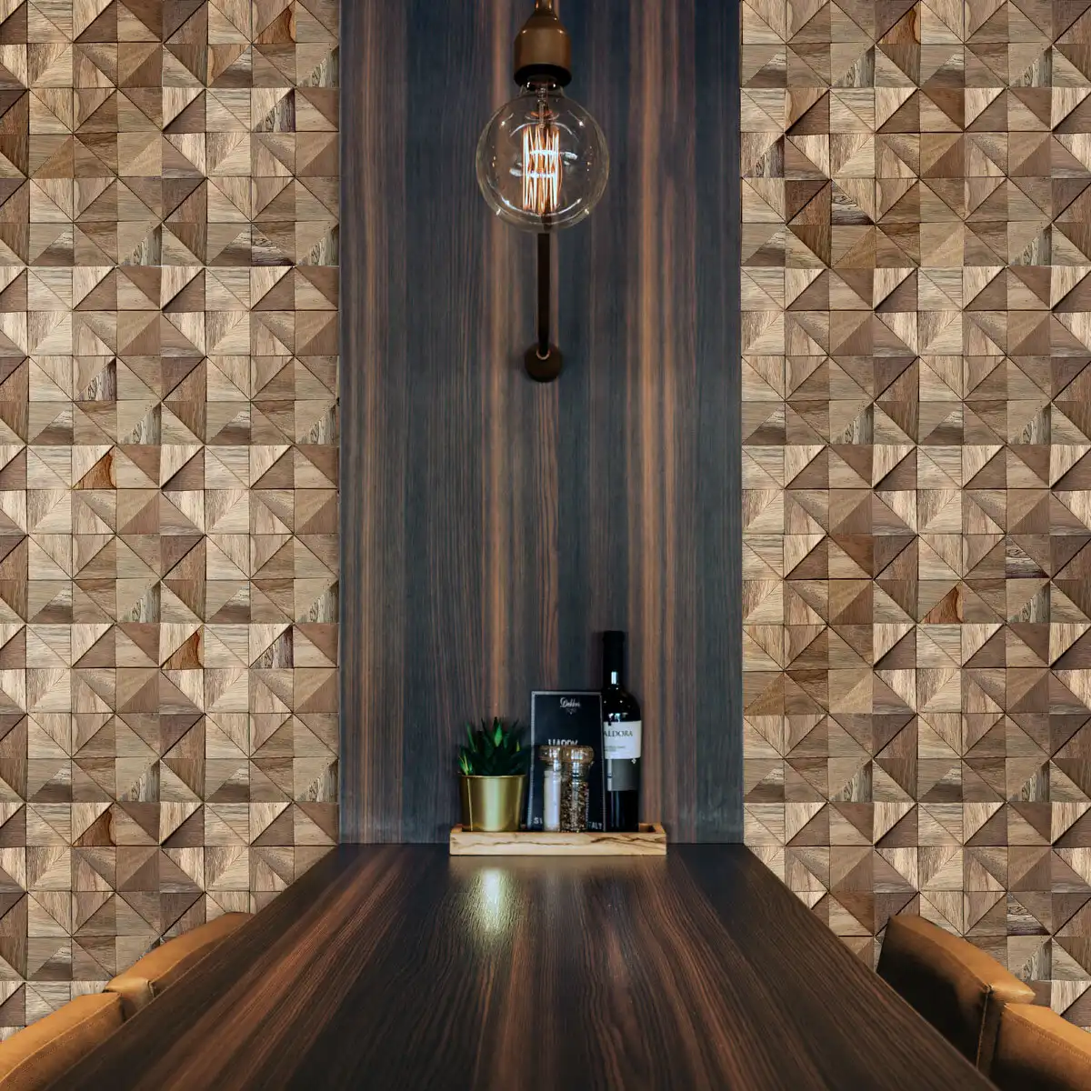 PCI Enterprises Boat Wood Mosaic Wall Tile