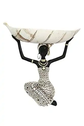 Lescafita African Tribal Lady Holders Figurine