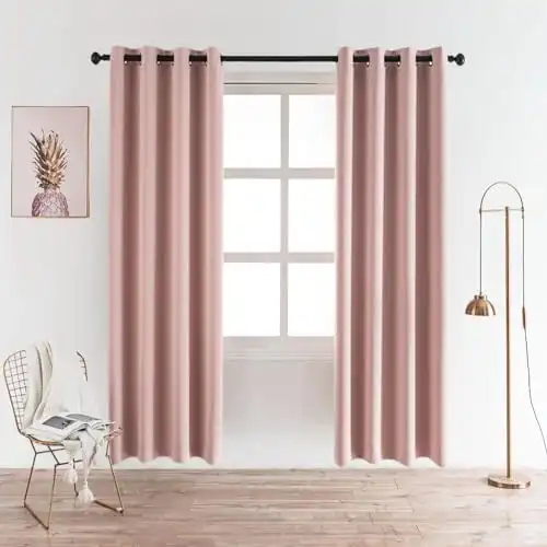 Pink Blackout Curtains