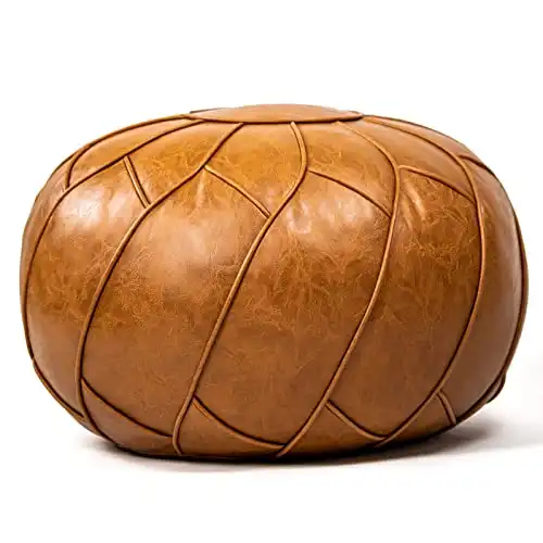 Moderner Faux Leather Pouf