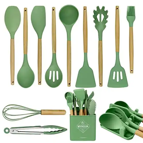 Green Kitchen Utensils