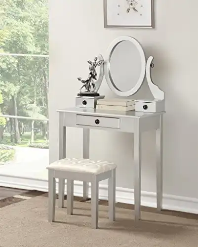 Moniya Makeup Vanity Table and Stool Set