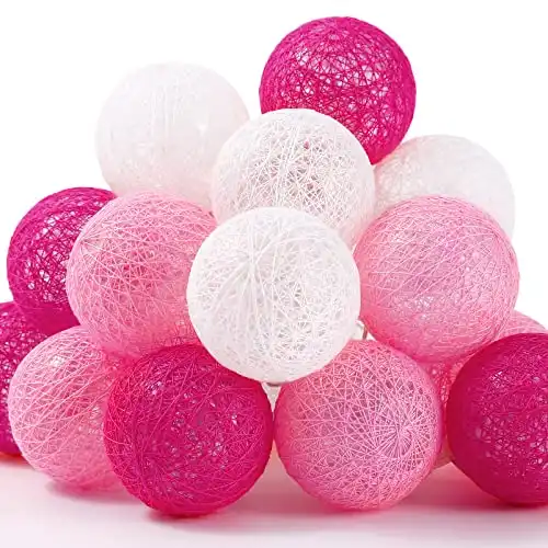 Cotton Ball String Lights
