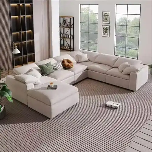 Oversized Modular Cushions Sofa