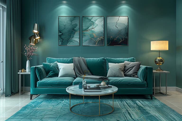 20 Decor tips for Teal Living Rooms