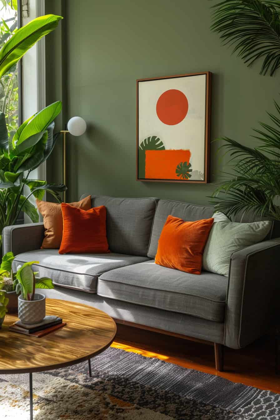 grey sofa living room