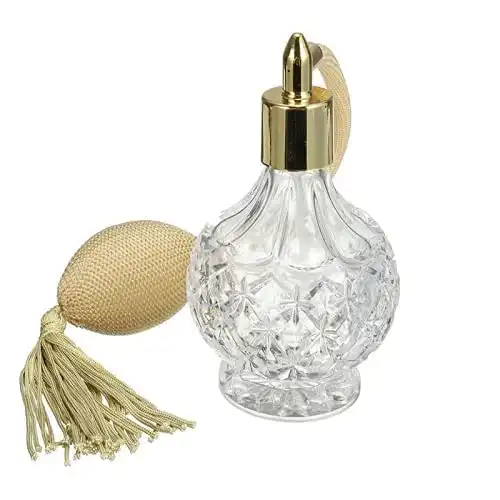 Clear Crystal Vintage Perfume Bottle