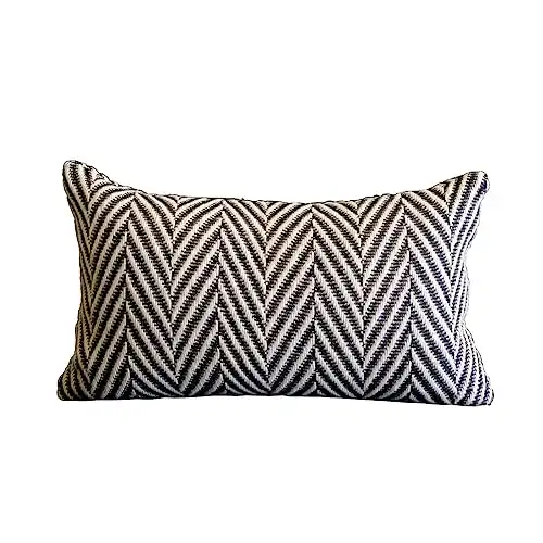 Throw Pillow Cover Black and White
