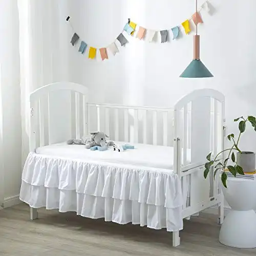 Ruffled Crib Bed Skirt