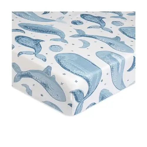 Whale Baby Crib Sheets