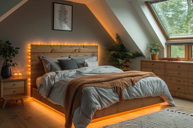 small attic bedroom