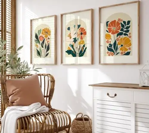 Boho Flower Wall Art