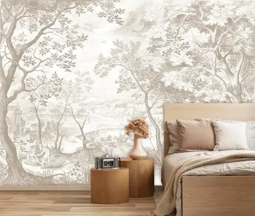Vintage Forest Woodland Mural Wallpaper