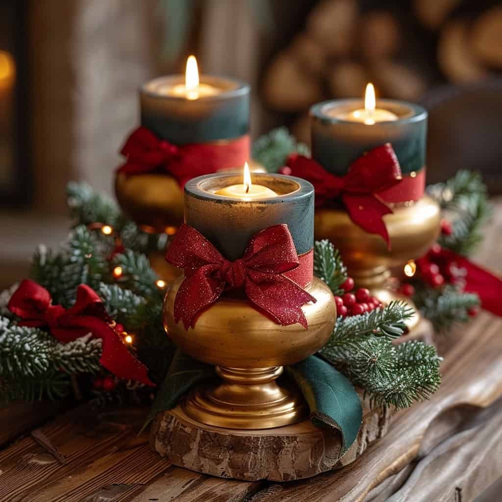 Decoração da sala de estar de Natal