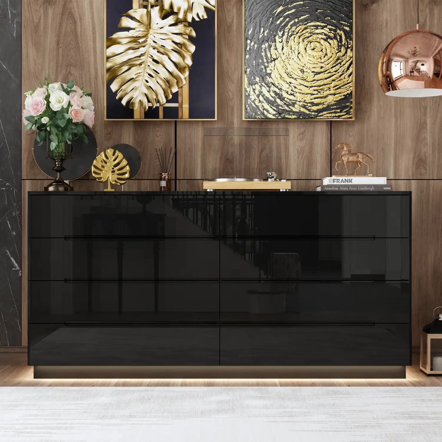 8 Drawer Double Dresser