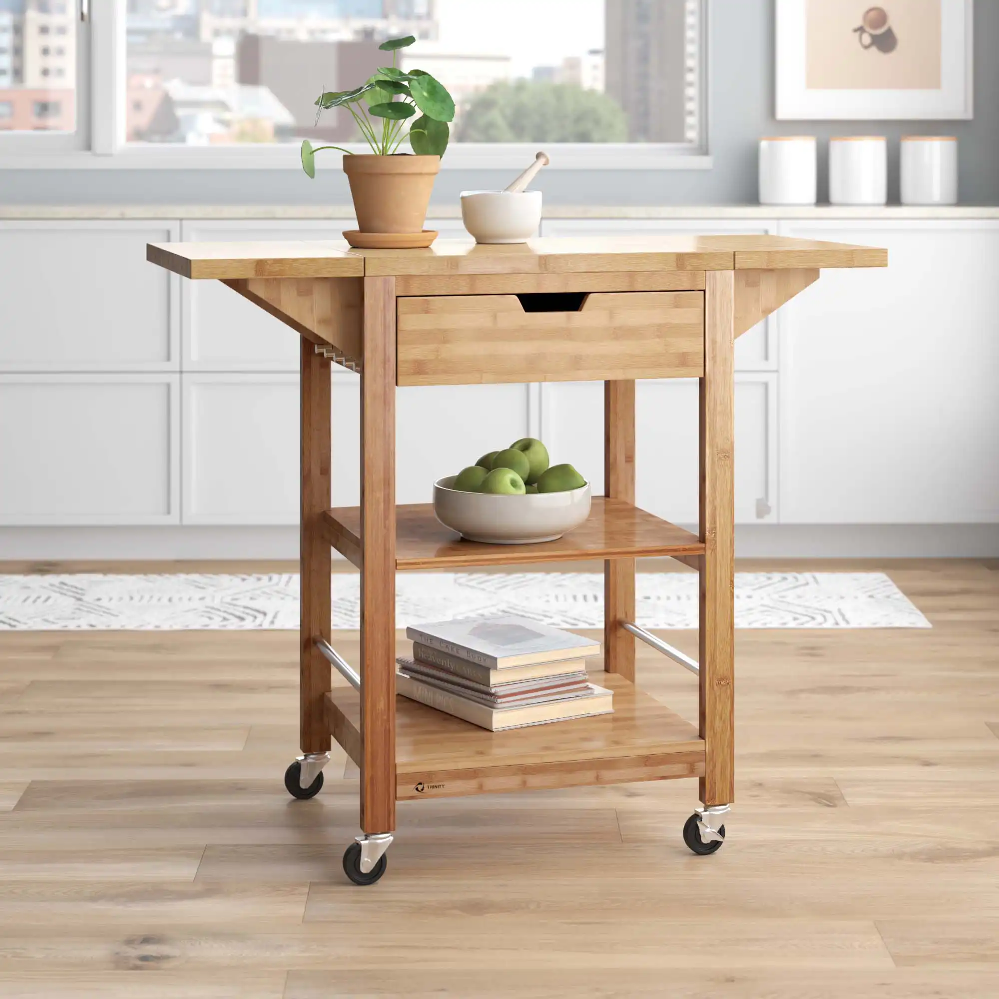 Rebrilliant Marilene Kitchen Cart