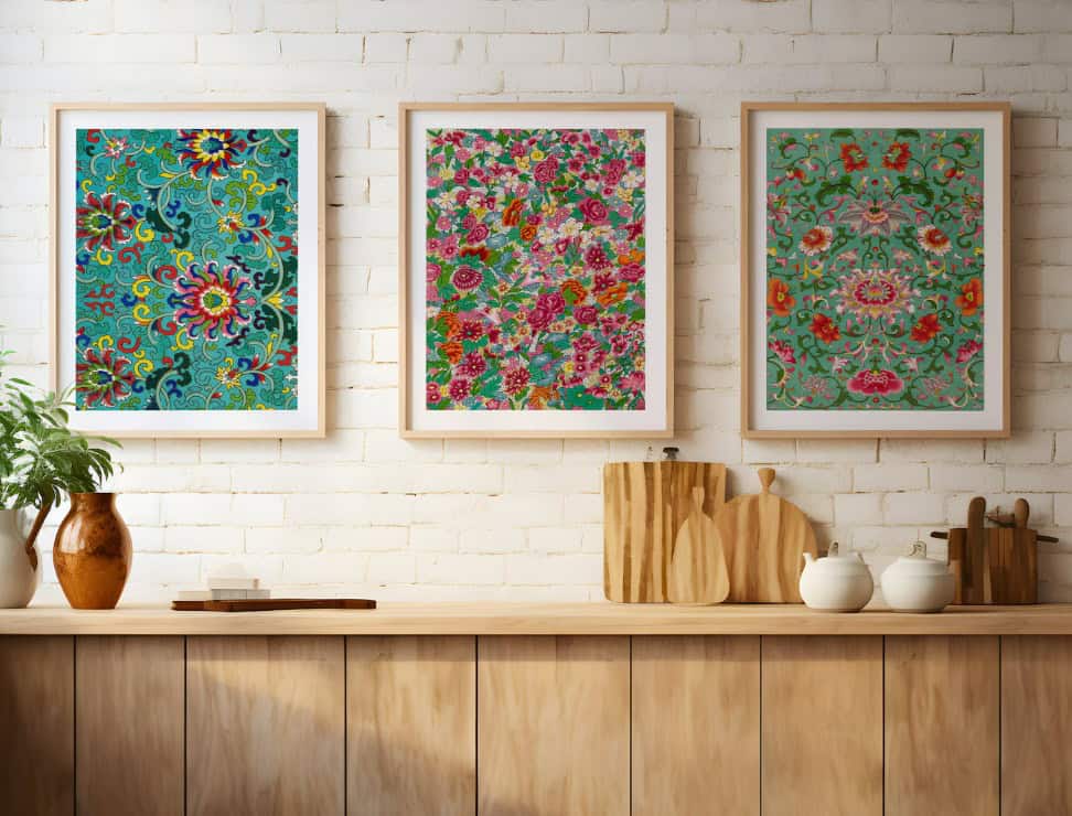Vintage Floral Pattern Prints