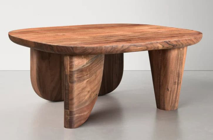 Wood Round Coffee Table