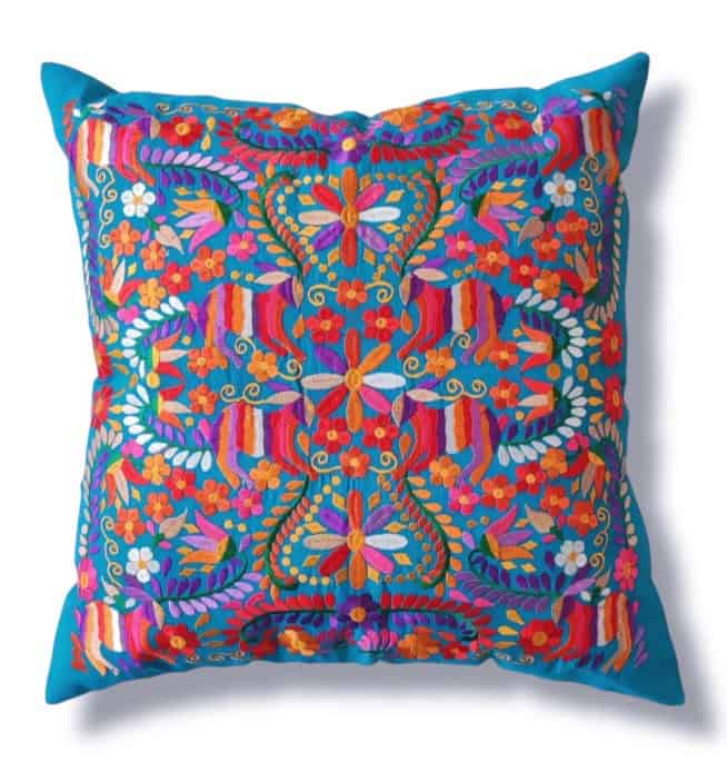 Mexican Embroidery Pillow Cover