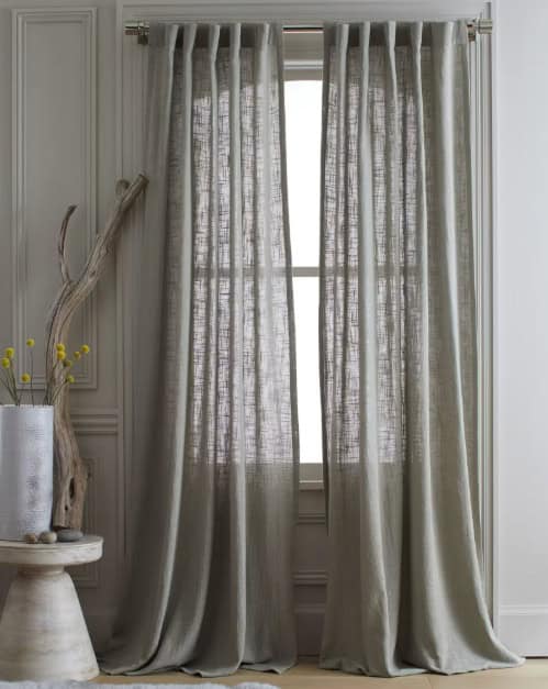 Cotton Sheer Curtain Set by Quince