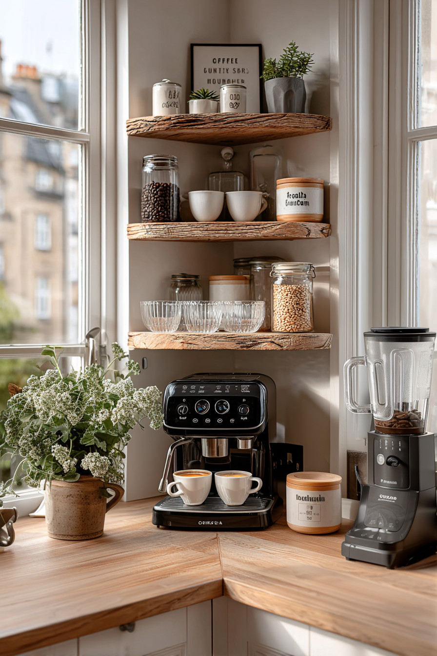 corner coffee station